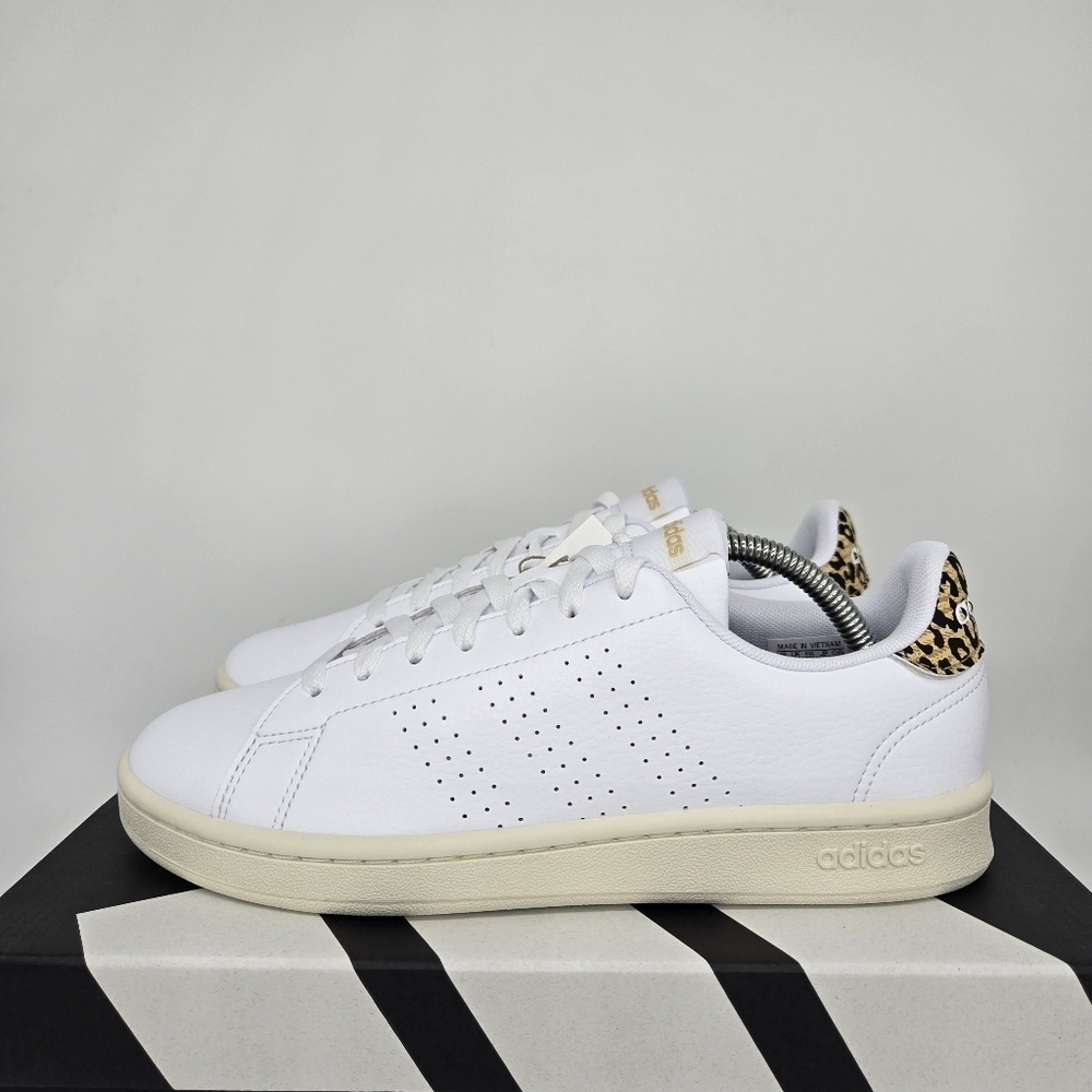 New adidas Advantage Cloud White White Tint Women's Tennis Shoes Size 7